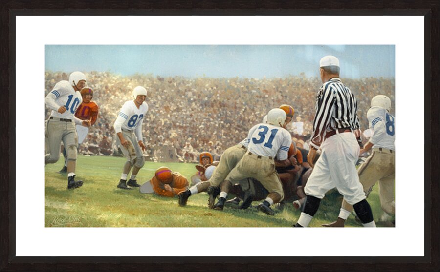 1950s Clemson Tigers Football Action Picture Frame print