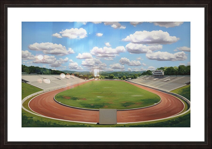 1940s Razorback Stadium Fayetteville Art Picture Frame print