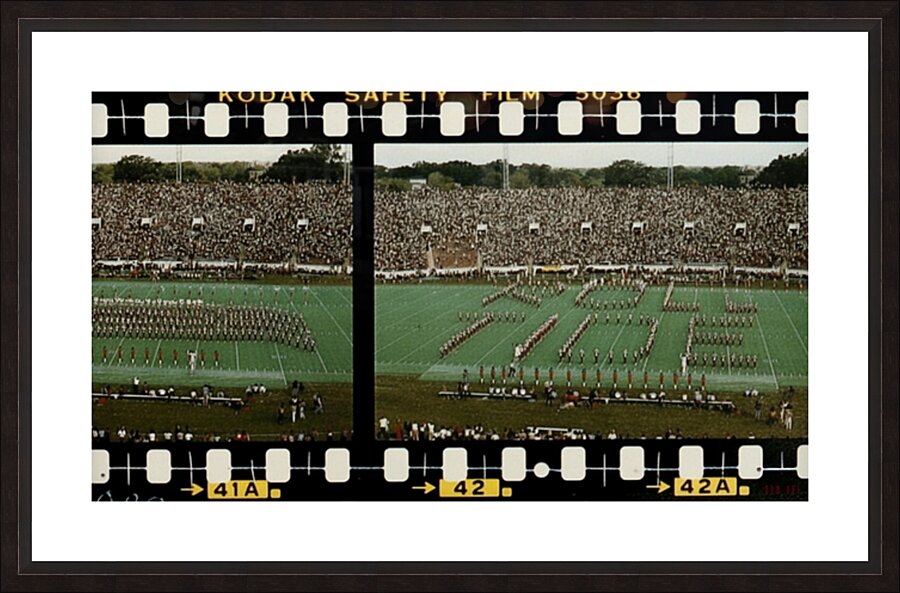 1979 Kodak Film Strip  Alabama Million Dollar Marching Band Art Picture Frame print