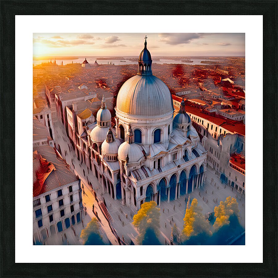ST. MARKS BASILICA......VELVET ABSTRACT Picture Frame print