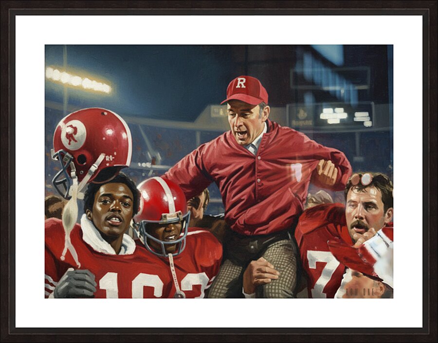 1976 Rutgers Football Painting Picture Frame print