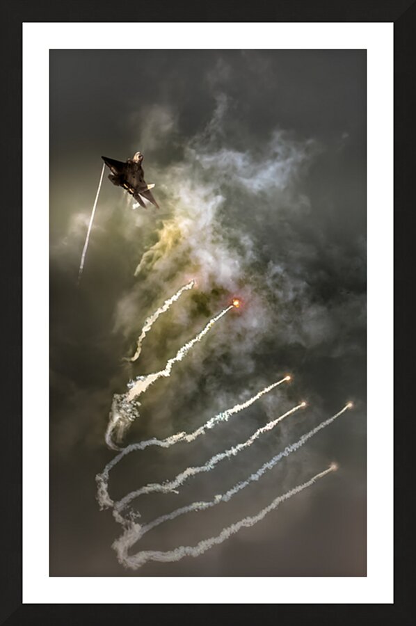 2025 Oceana F-22 Flare Drop Picture Frame print