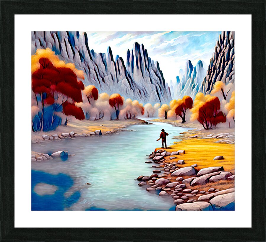 PARADISE VALLEY......VELVET ABSTRACT Picture Frame print