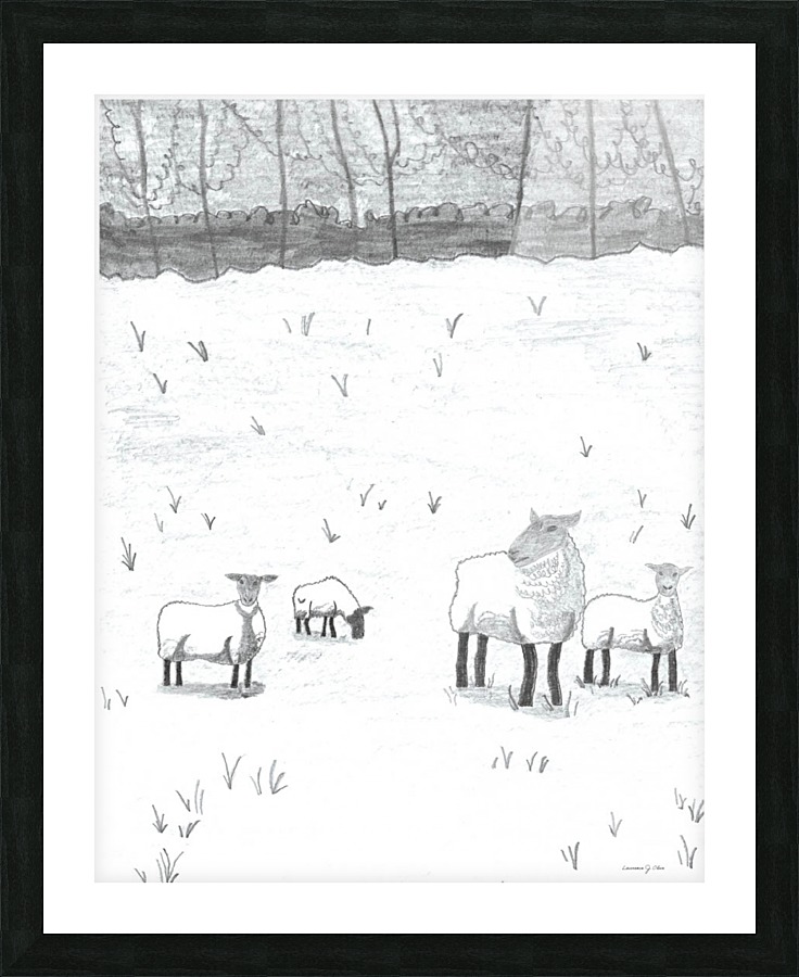 My Sheep Hear My Voice Picture Frame print