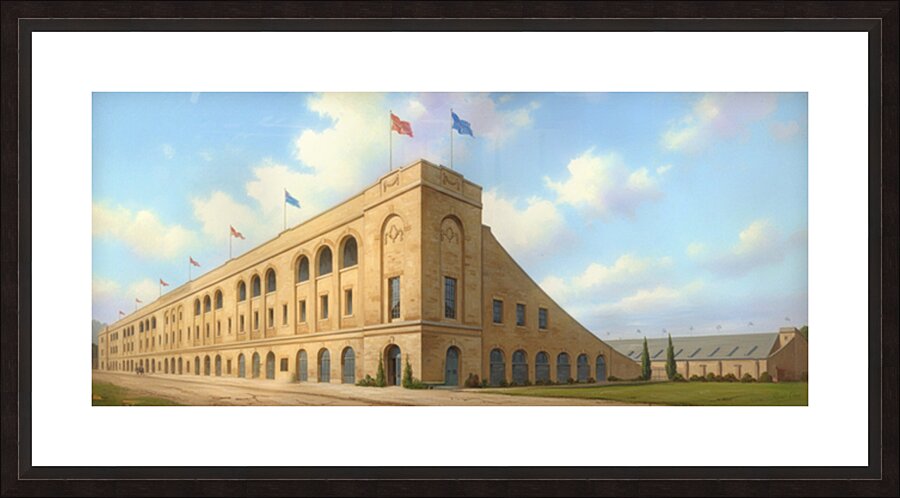 SMU Football Ownby Stadium in the 1930s Picture Frame print