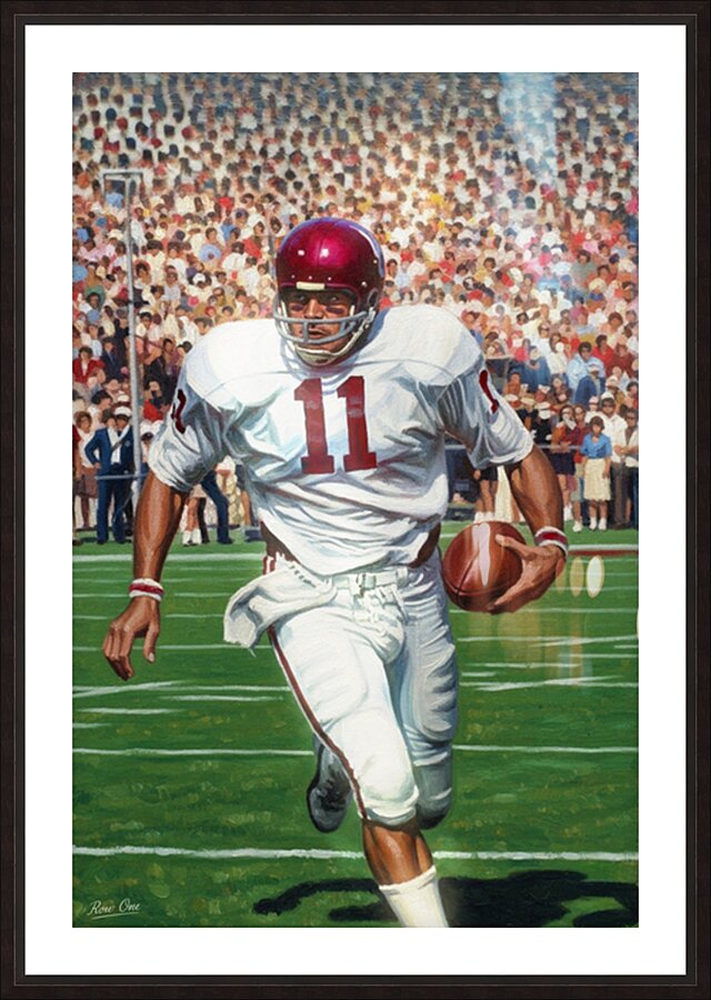 1972 Oklahoma Sooners Football Painting Picture Frame print