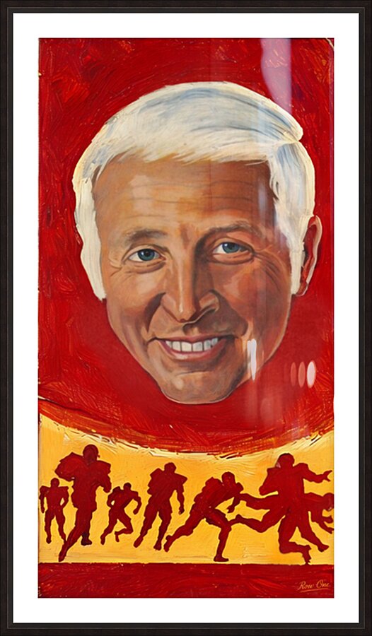 John McKay 1970s USC Trojans Football Art Picture Frame print