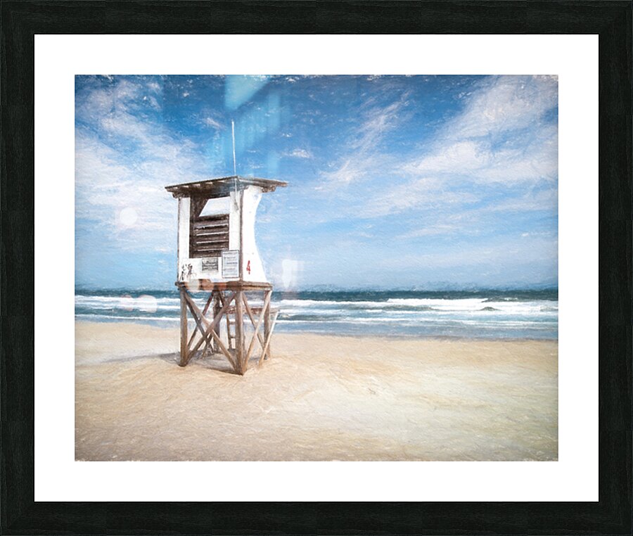 Lifeguard Station 4 Picture Frame print