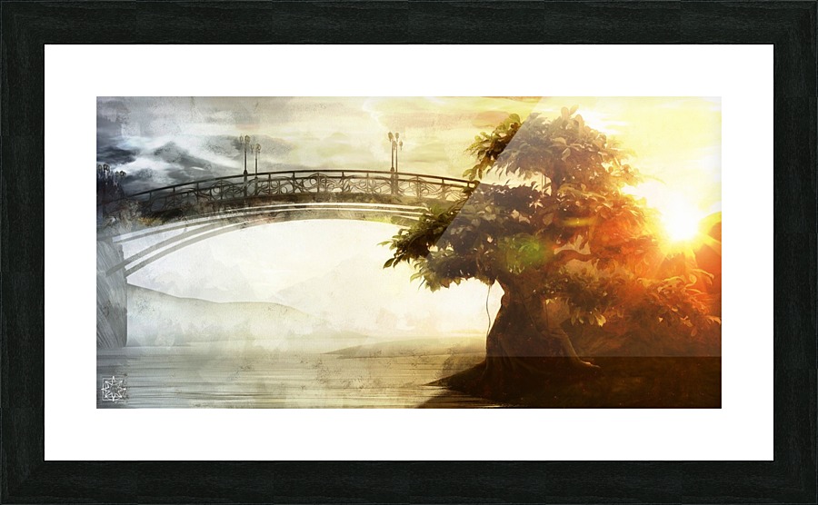 Stillness Bridge Picture Frame print