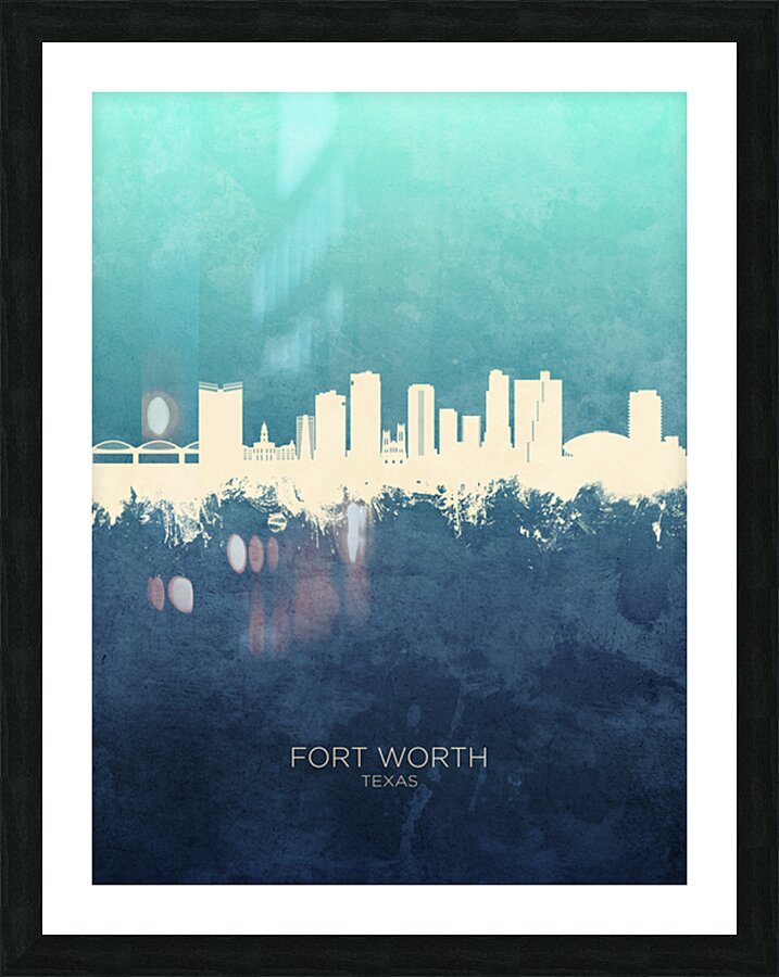 Fort Worth Texas Skyline Picture Frame print