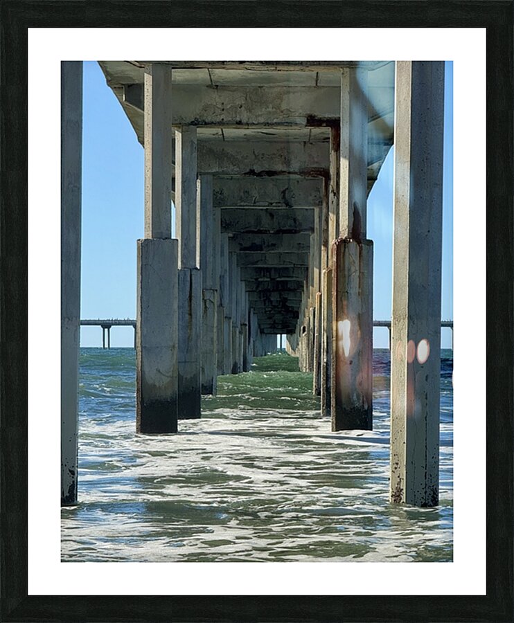 The pier at Ocean Beach San Diego - color Picture Frame print