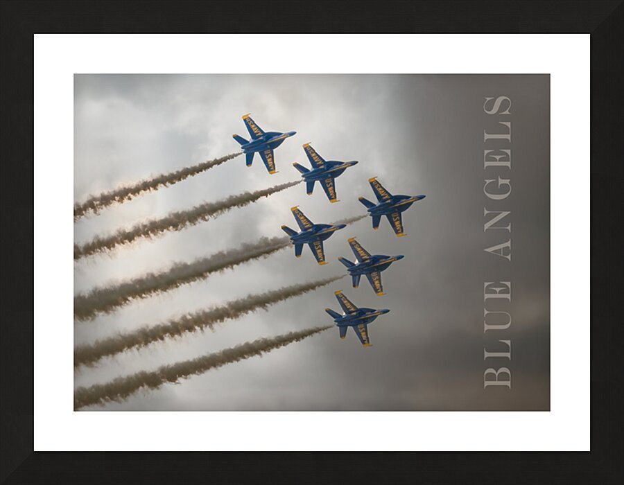 Blue Angels in Flight Picture Frame print