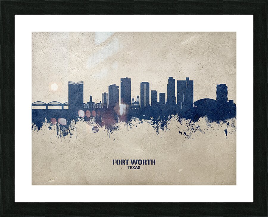 Fort Worth Texas Skyline Picture Frame print