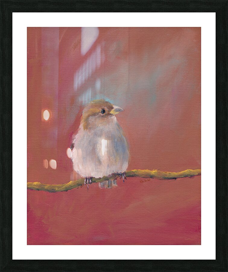 Sparrow meeting part two Picture Frame print