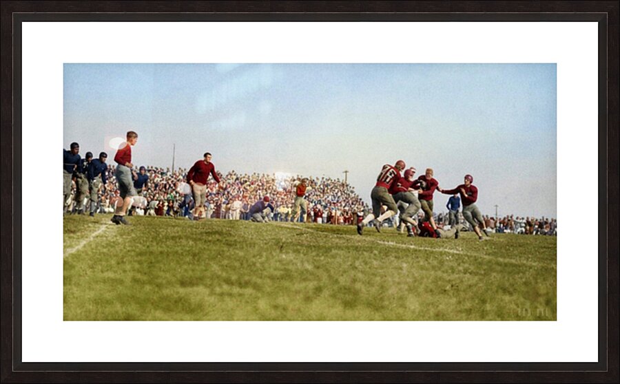 1920s Arkansas Razorbacks Football Action Picture Frame print