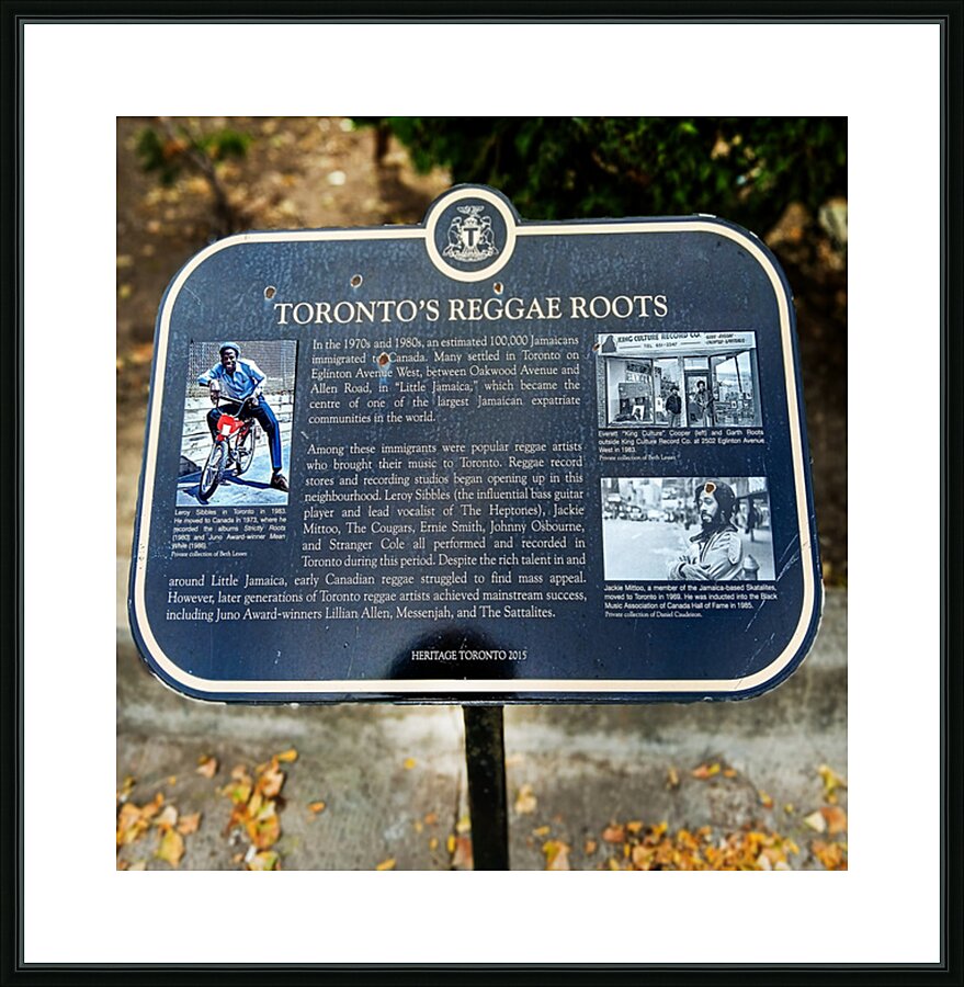 Torontos Raggae Roots Picture Frame print