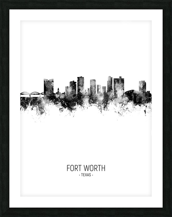 Fort Worth Texas Skyline Picture Frame print