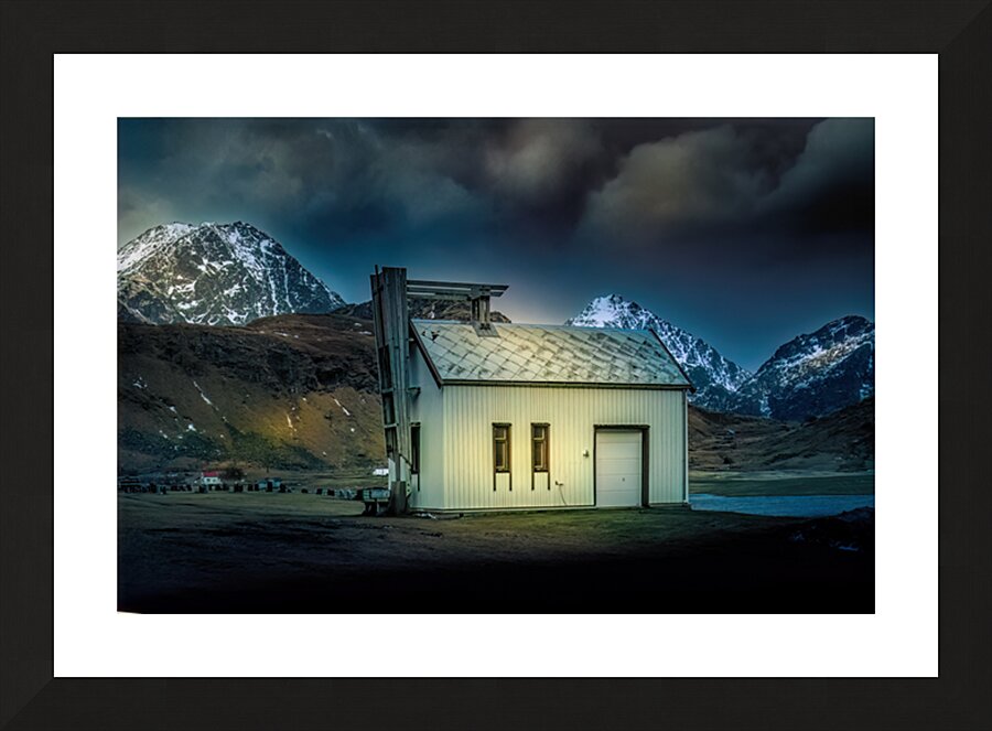 Lofoten Chapel in Winter Picture Frame print