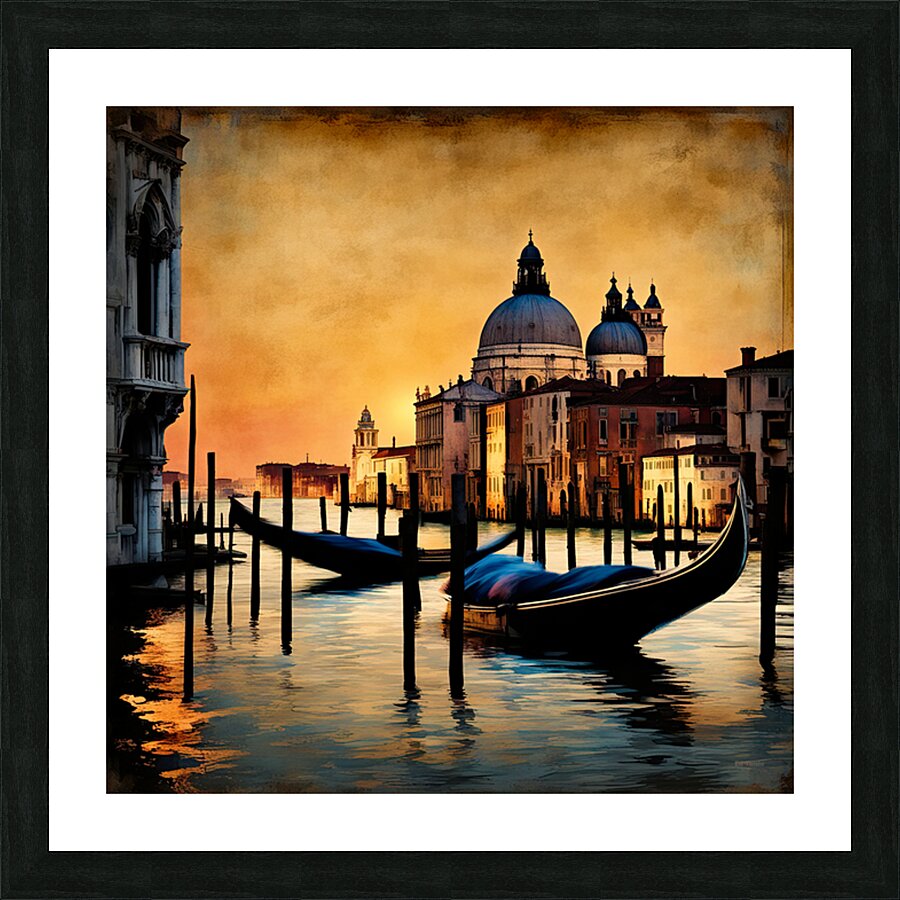 OLD WORLD VENICE Picture Frame print