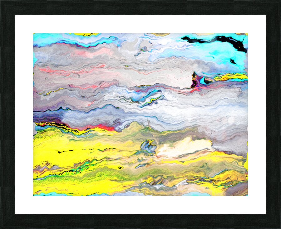 Abstract Vibrant Landscape Picture Frame print
