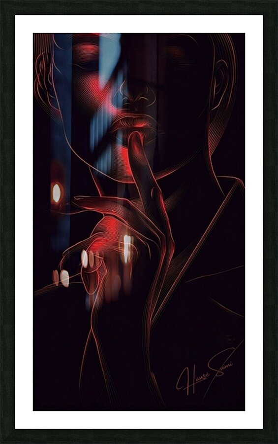 Crimson Hush Picture Frame print