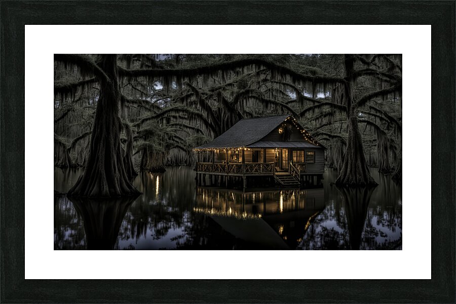 CHRISTMAS IN THE SWAMP Picture Frame print