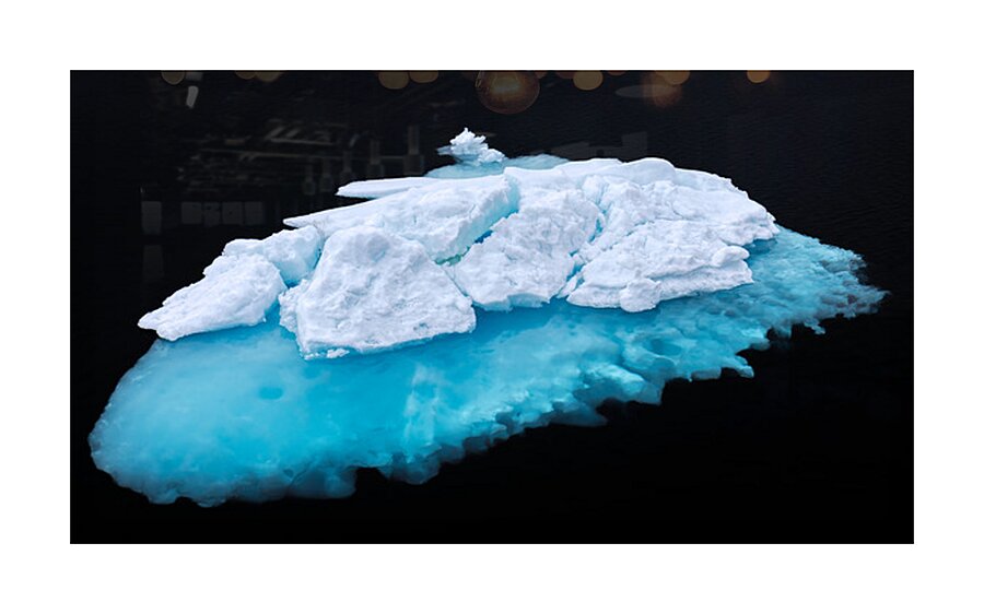 JELLYFISH ICEBERG Picture Frame print