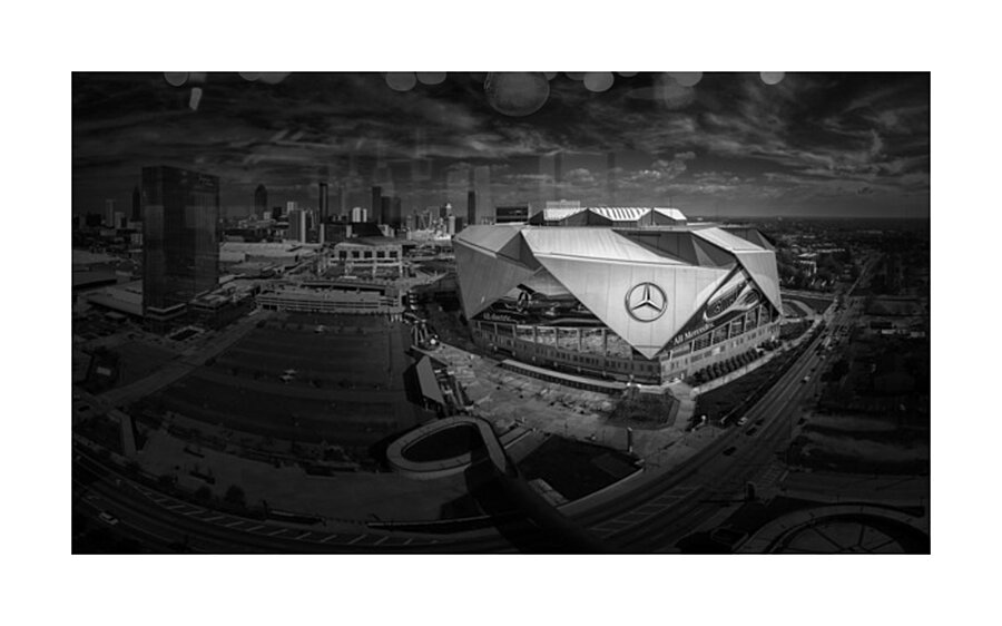 MERCEDES BENZ STADIUM Picture Frame print