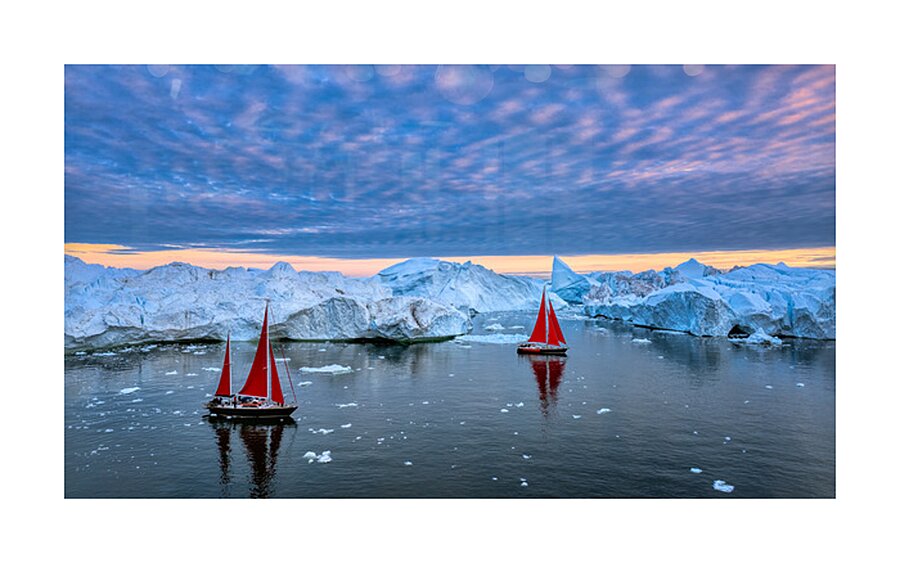 RED DUO Picture Frame print