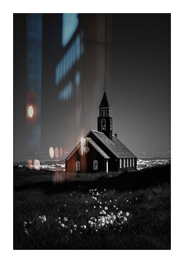 ZION S CHURCH Picture Frame print