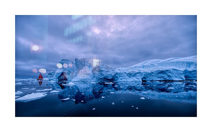 SAILING IN CALM WATERS Picture Frame print