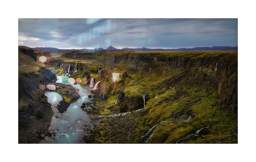 SIGOLDUGLJUFUR CANYON Picture Frame print