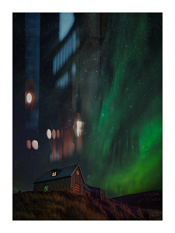 DANCING IN THE STARS Picture Frame print