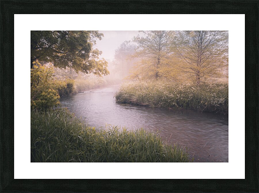 Cedar Creek Park   Misty River Picture Frame print