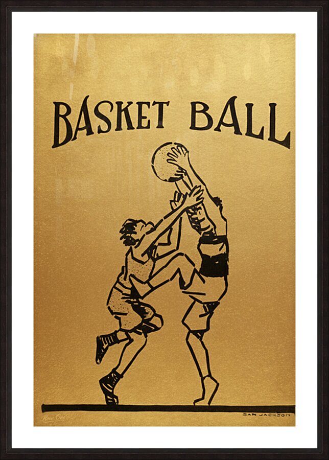 Early 1900s Colorado Basketball Art Picture Frame print