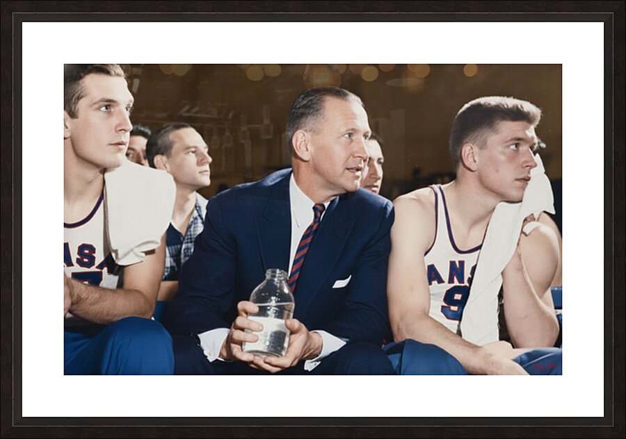 Coach Phog Allen Kansas Jayhawks Basketball Sideline Picture Frame print