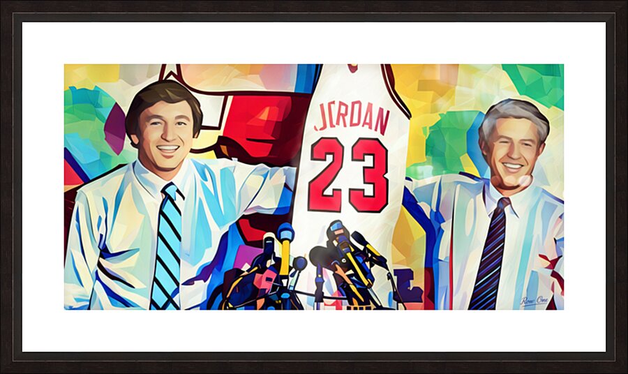 Michael Jordan Draft Day Jersey Art Picture Frame print