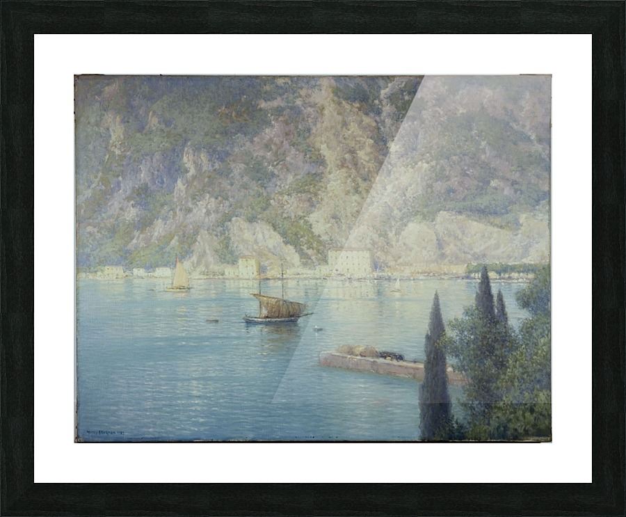 Port de Riva Picture Frame print