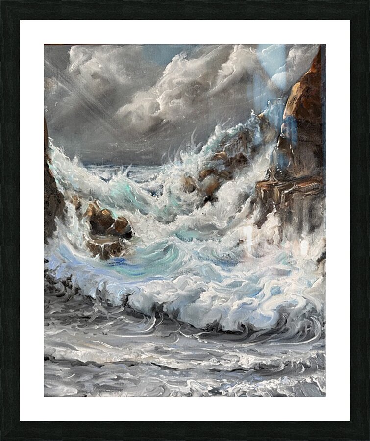 IMG 4394 Beautiful action packed seascape Picture Frame print