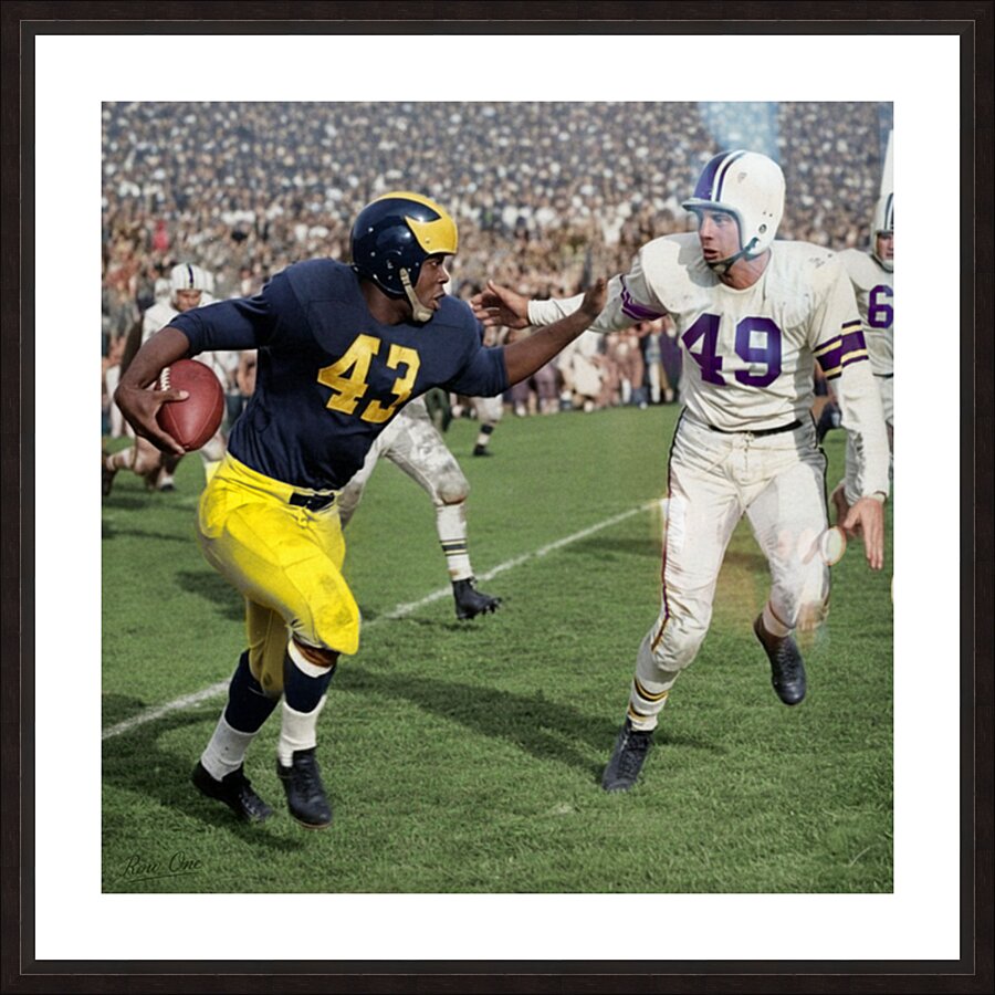 Michigan Wolverines Football Star Jim Pace | Row One Brand Picture Frame print