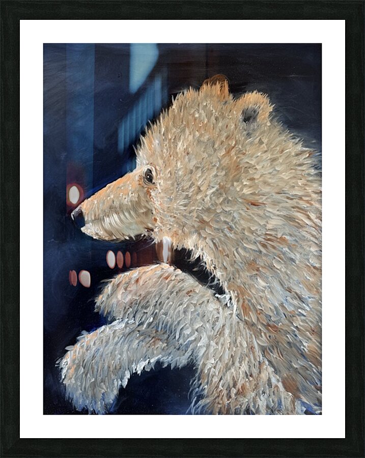 IMG 4360  Young polar bear Picture Frame print