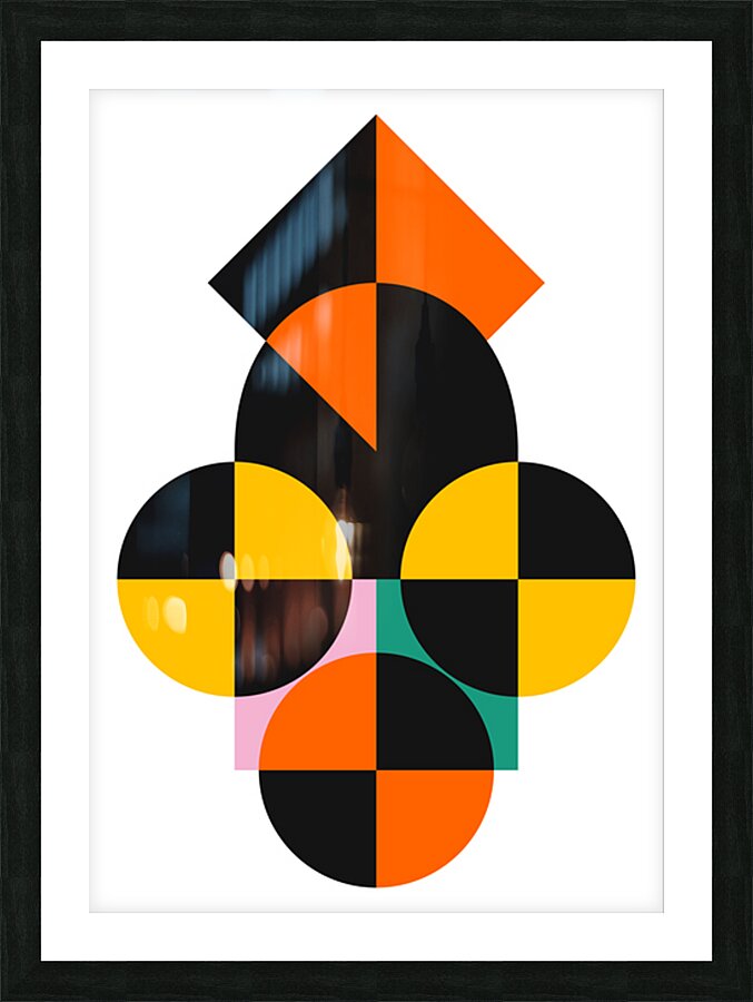 Modern geometric design  Picture Frame print