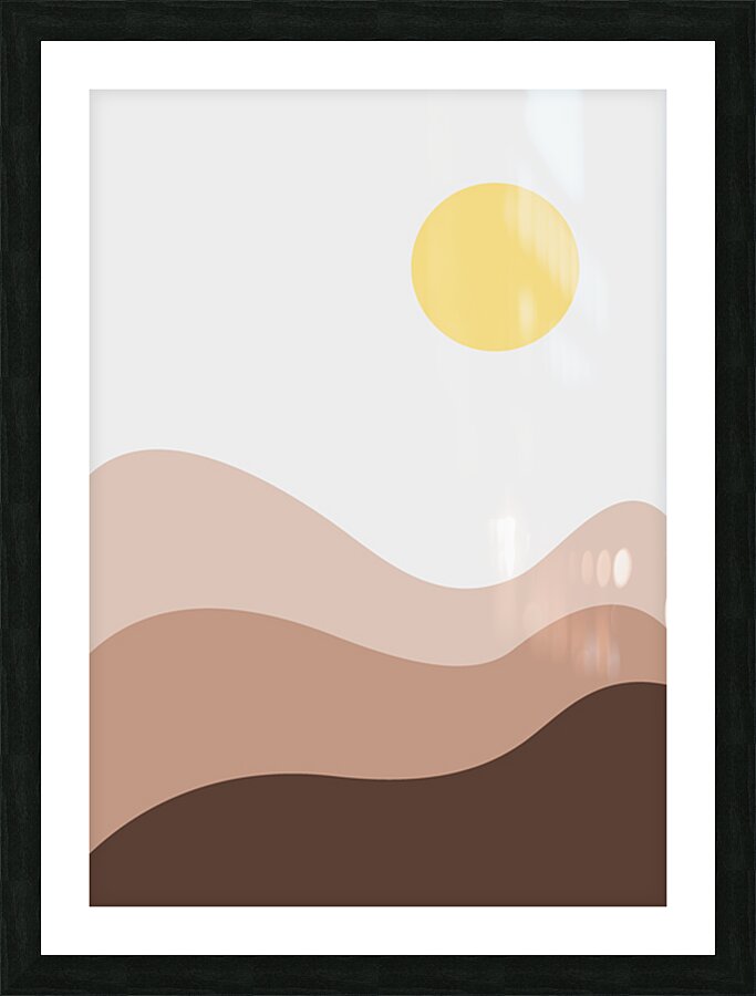 Minimalist art painting. a Picture Frame print