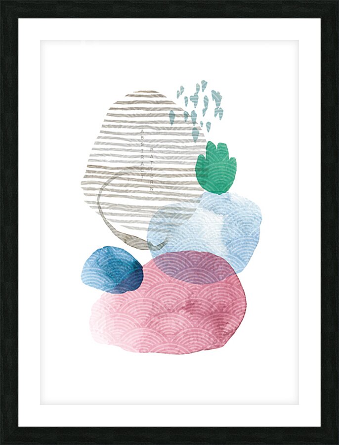 Modern acrylic design. b Picture Frame print