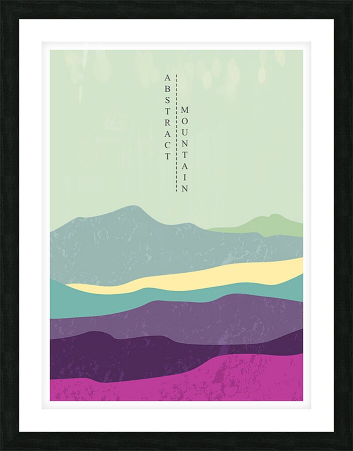 Abstract moon landscape. c Picture Frame print