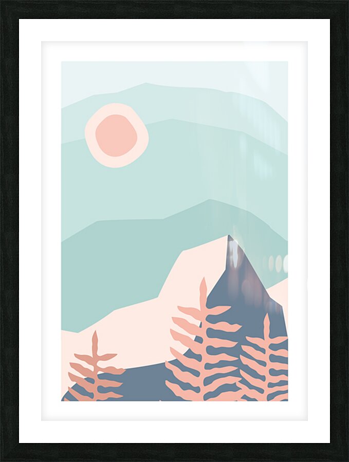 Colorful landscape. b Picture Frame print