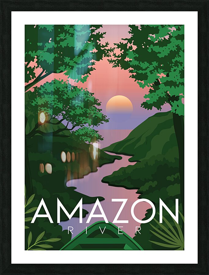 Amazon River  Picture Frame print