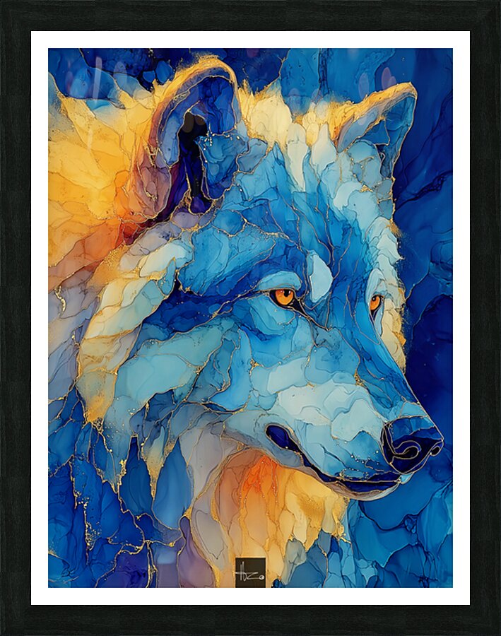 Wolf One Picture Frame print
