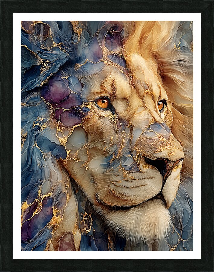 Lion One Picture Frame print