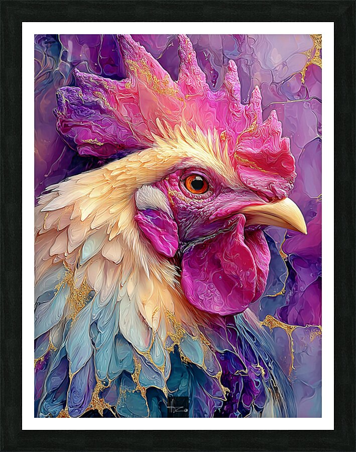 Rooster One Picture Frame print